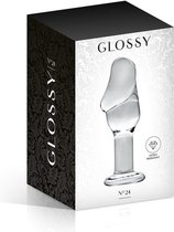Glossy Toys 24 - Glazen Buttplug - 12 x 4.3cm - Transparant