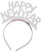 Carnival Toys Haarband Happy New Year Dames Wit One-size