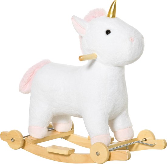 Homcom cheval à bascule 2 en 1 animal à bascule bébé balançoire speelgoed  enfants... | bol.