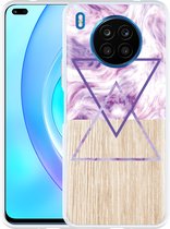 Honor 50 Lite Hoesje Color Paint Wood Art - Designed by Cazy