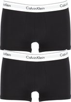 Calvin Klein Modern Cotton trunk (2-pack) - heren boxers normale lengte - zwart -  Maat: S