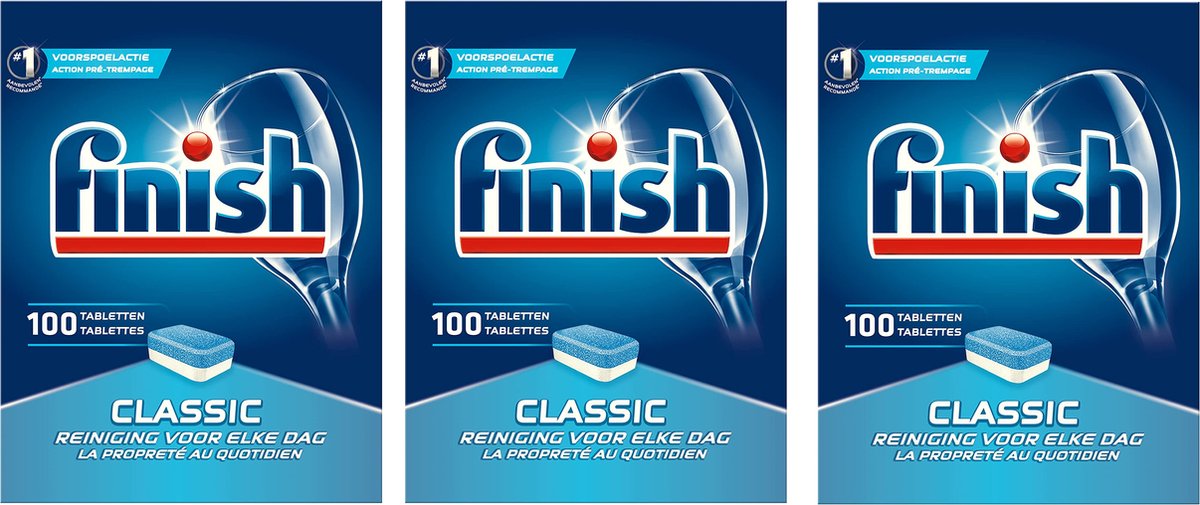 tablettes lave vaisselle Finish Classic Regular - 100 tablettes