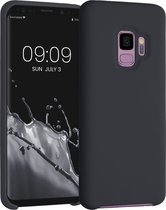 kwmobile telefoonhoesje voor Samsung Galaxy S9 - Hoesje met siliconen coating - Smartphone case in mat zwart