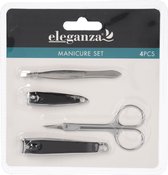 4-delige manicure persoonlijke verzorging set - Nagelschaartje - Nagelknipper - Teennagelknipper - Pincet