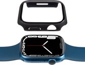 Gecko Covers Apple Watch 7 41 mm Screenprotector + Hoesje - Bumper frame gehard glas - Volledige 360 Graden Bescherming - Zwart