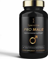 Sigma Nutrition | Pro Male | Testostron | Verbeter (sport) prestaties | Spiergroei | Spiermassa | Veel vitamines