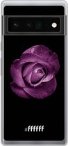 6F hoesje - geschikt voor Google Pixel 6 Pro -  Transparant TPU Case - Purple Rose #ffffff