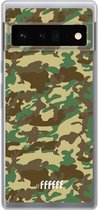 6F hoesje - geschikt voor Google Pixel 6 Pro -  Transparant TPU Case - Jungle Camouflage #ffffff