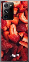6F hoesje - geschikt voor Samsung Galaxy Note 20 Ultra -  Transparant TPU Case - Strawberry Fields #ffffff