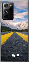 6F hoesje - geschikt voor Samsung Galaxy Note 20 Ultra -  Transparant TPU Case - Road Ahead #ffffff