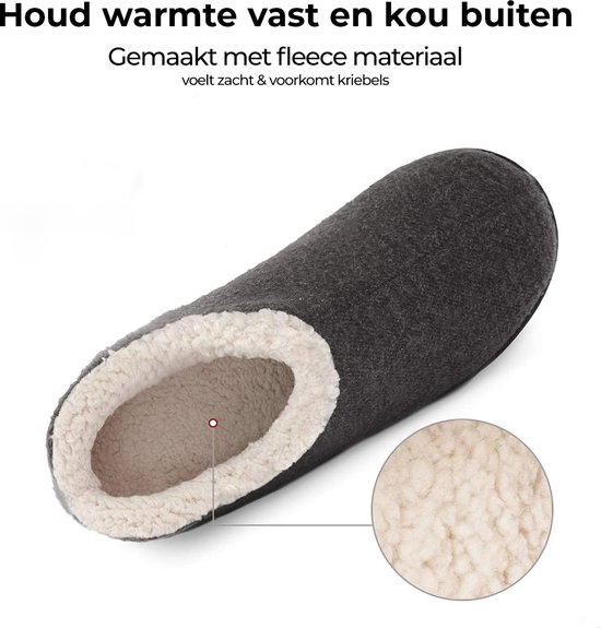 Pantoufles femmes Femme - Comfeet - Taille 36/37 - Grijs - Antidérapants - Pantoufles