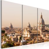 Schilderij - Above the roofs of The Eternal City.