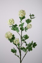 Kunstbloem - Sneeuwbal - topkwaliteit decoratie - 2 stuks - zijden bloem - Groen - 114 cm hoog
