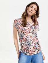 GERRY WEBER Dames Shirt met gebatikte print EcoVero