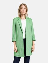 GERRY WEBER Dames Lange blazer met geweven structuur