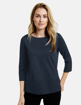 GERRY WEBER Dames Shirt met 3/4-mouwen en deelnaden Azur-36