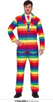 Guirca -Regenboog Pride To Be Striped - Man - multicolor - Maat 48-50 - Carnavalskleding - Verkleedkleding