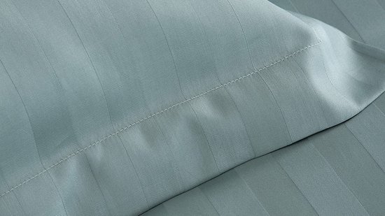 Damai - Linea - Dekbedovertrek - 200x200/220 cm - Tweepersoons - Groen + 2 kussenslopen 60x70 van Damai — afbeelding 5