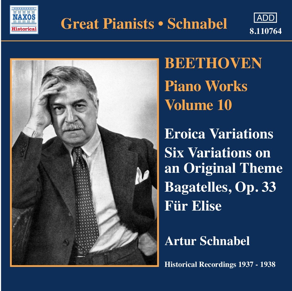 Artur Schnabel - Beethoven: Piano Works 10 (CD) (Remastered)