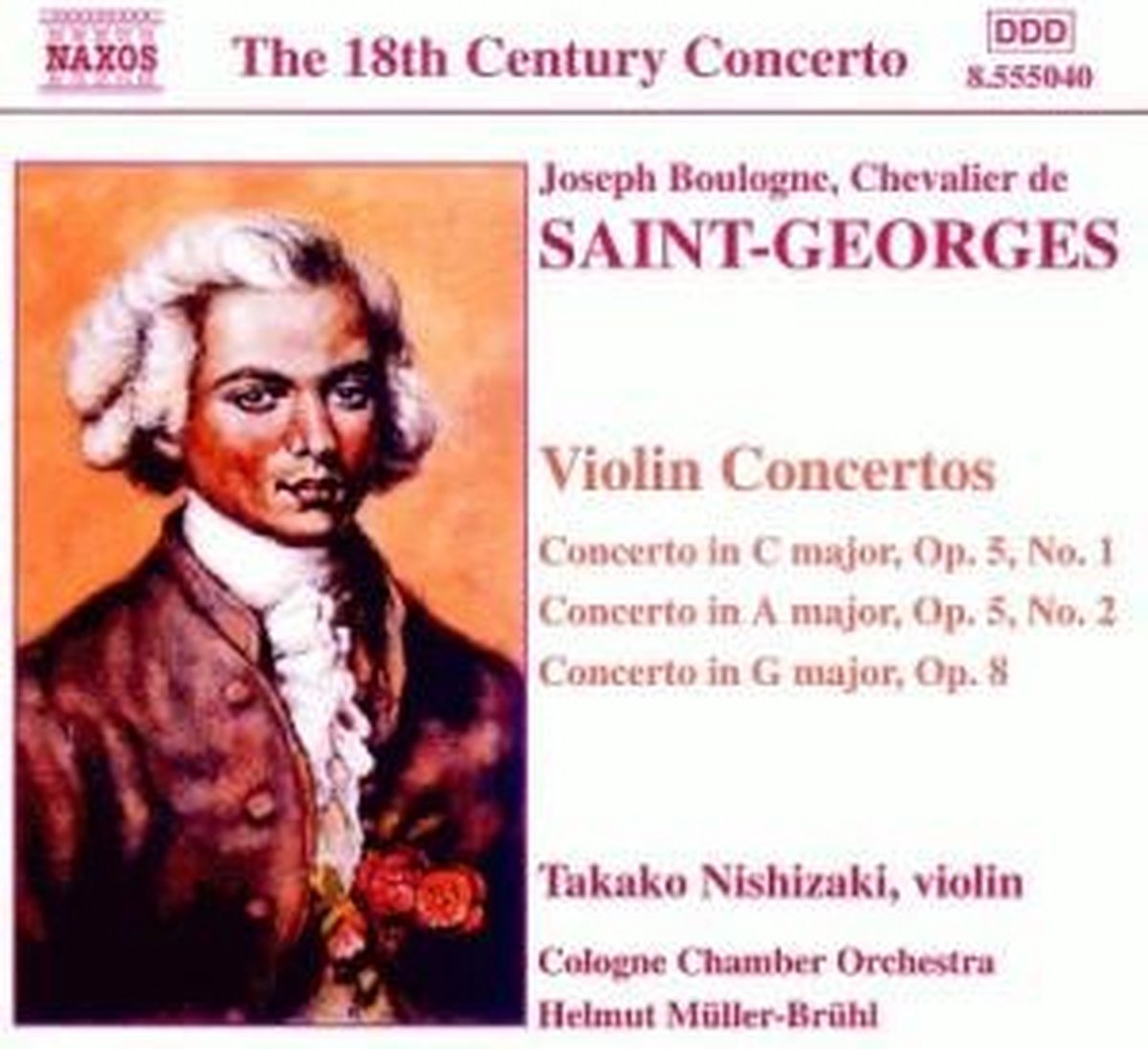Takako Nishizaki - Saint-Georges: Violin Concertos (CD)