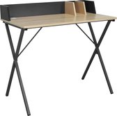 Bureau van hout en metaal, designer X-frame TS103hei