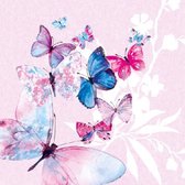 Ambiente - Roze vlinder - papieren lunch servetten