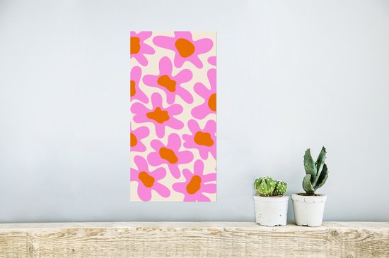 Affiche Bloem - Rose - Motifs - 20x40 cm
