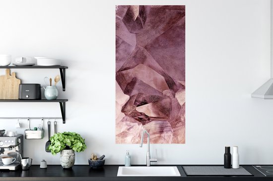 Affiche Cristaux - Pierres Naturelles - Pierres Précieuses et Minéraux - 60x120 cm