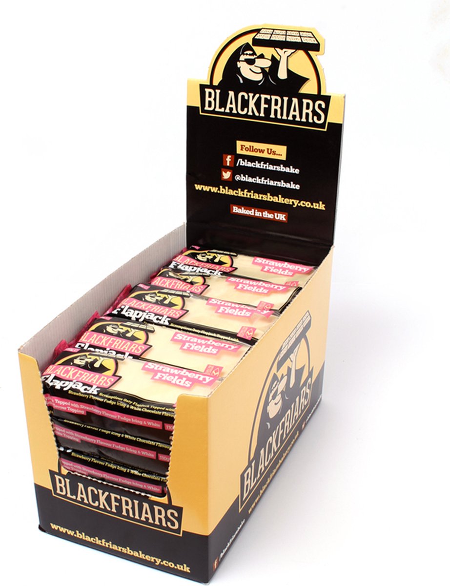 Goedkoopste Flapjacks 25x 110gr Strawberry Fields