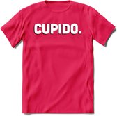 Cupido - Valentijn T-Shirt | Grappig Valentijnsdag Cadeautje voor Hem en Haar | Dames - Heren - Unisex | Kleding Cadeau | - Roze - XXL