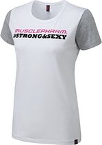Womens Strong & Sexy T-Shirt White (MPLTS486) XS