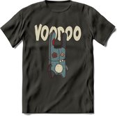 Voodoo pop T-Shirt Grappig | Halloween Kleding Kado Heren / Dames | Animal Skateboard Cadeau shirt - Donker Grijs - S