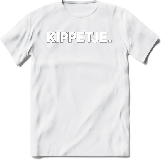 Kippetje - Snack T-Shirt | Grappig Verjaardag Kleding Cadeau | Eten En Snoep Shirt | Dames - Heren - Unisex Tshirt | - Wit - S