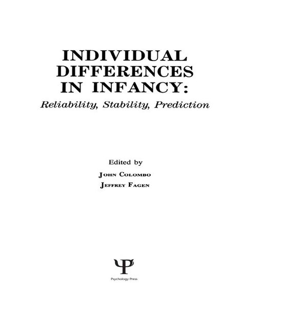 individual Differences in infancy - cover