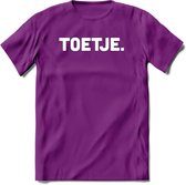 Toetje - Snack T-Shirt | Grappig Verjaardag Kleding Cadeau | Eten En Snoep Shirt | Dames - Heren - Unisex Tshirt | - Paars - L