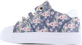 Sneakers | Meisjes | Blue Flower | Leer | Shoesme | Maat 25