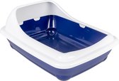 Duvo+ kattentoilet birba met rand l - 56x39x21,5cm blauw