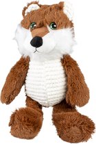 Duvo+ pluche wolf tummy m - 37x12x10cm bruin/wit