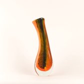 Design Vaas VASE - Fidrio AUTUNNO - glas, mondgeblazen bloemenvaas - diameter 11 cm hoogte 30 cm