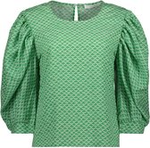 SisterS point Blouse Gidy T8r Green/cream Dames Maat - S