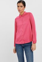 Vero Moda Blouse Vmnatalia L/s Shirt Sb2 10267157 Shocking Pink Dames Maat - S