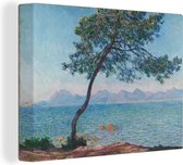 Canvas Schilderij The Esterel Mountains - Schilderij van Claude Monet - 120x90 cm - Wanddecoratie