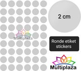 Ronde stickers etiketten ● ZILVER ● 20mm -10 x 54 etiketten (540) ▪︎ archiveren ▪︎ opvallen ▪︎ universeel ▪︎ markeren ▪︎ organiseren
