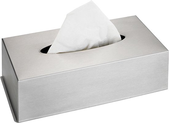 Boîte à mouchoirs mat porte-mouchoirs en acier inoxydable boîte à mouchoirs  | bol.com