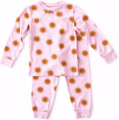 Little Label Pyjama Meisjes - Maat 74-80 - Roze, Oker - Zachte BIO Katoen