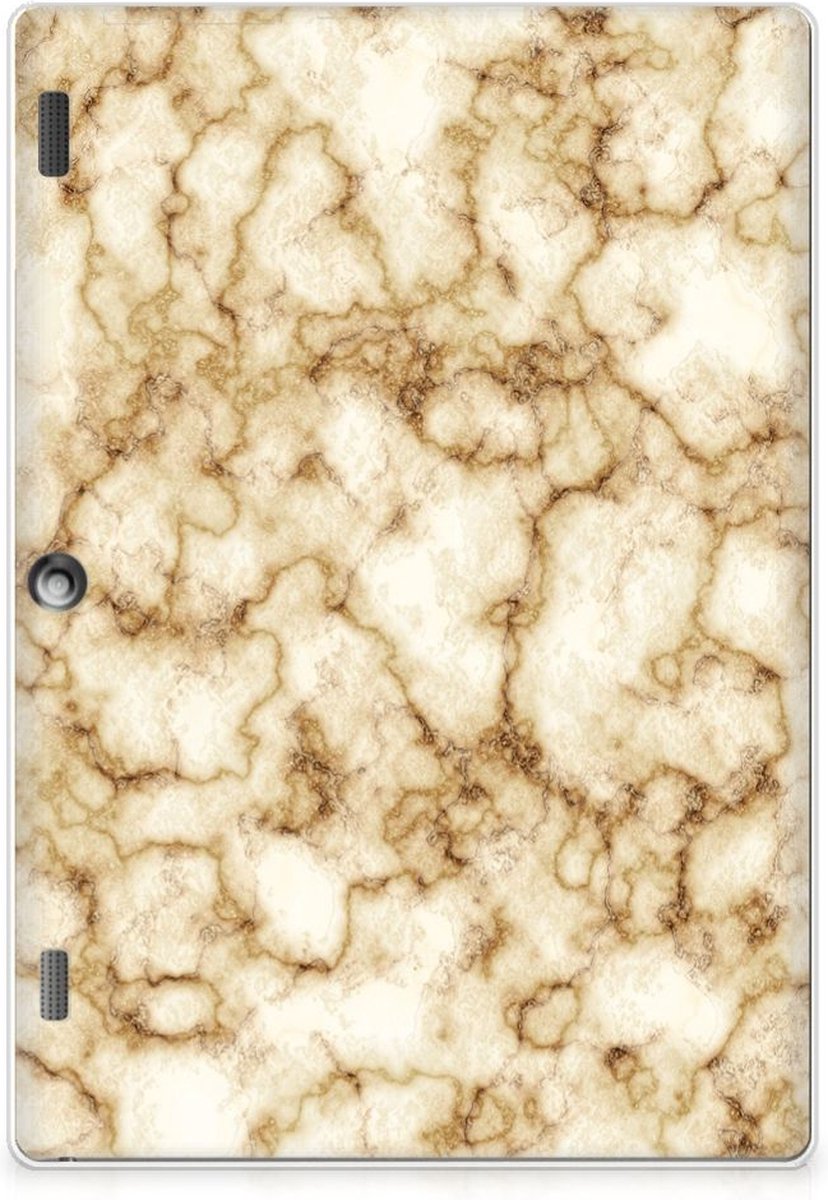 Lenovo Tab 10 | Tab 2 A10-30 Tablet Back Cover Marmer Goud
