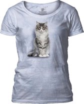 Ladies T-shirt Norwegian Forest Cat XL