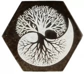 Seleniet oplaadsteen zeskant levensboom