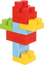 Master blocks - Mega Bloks 54 Blokken in Opbergdoos met wielen- Contructiespeelgoed in trollet doos