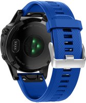 Quickfit siliconen bandje geschikt voor Garmin Fenix 5 / 5 Plus / Fenix 6 / 6 Pro /  Forerunner 935 / 945 / Quatix 5 - blauw